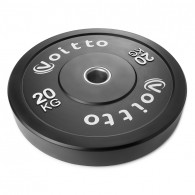 Набор черных бамперных дисков Voitto 20 кг (2 шт) - d51